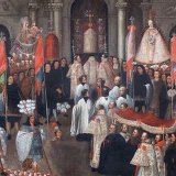 mercedarios en procesion del corpus christi