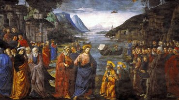 La Elección de los Doce Apóstoles representada por Domenico Ghirlandaio